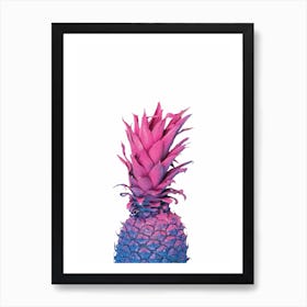 Purple and Blue Pineapple Art Print