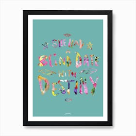 Crowded House Typographic Lyric Illustration Art Print