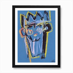 Abstract Prince Face Art Print