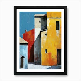 Houses In Tuscany, Italy Art Print