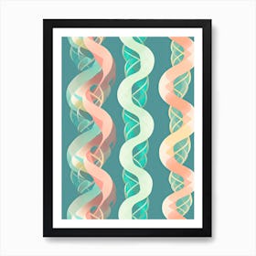 Watercolour Dna 9 Art Print