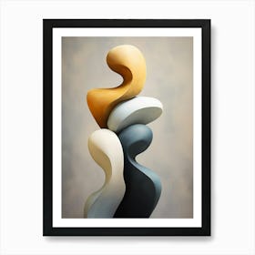 2024 May Poster Canvas Scandi Abstract Pp 7 Art Print