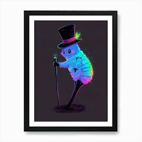 Worm In A Hat Art Print