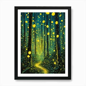 Fireflies In The Forest 4 Affiche