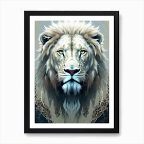 Lion art 46 Art Print