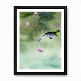 Flying Fish Storybook Watercolour Art Print