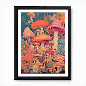 Mushroom Fantasy 6 Art Print