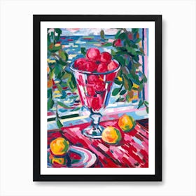 Raspberry Sorbet Painting 3 Art Print