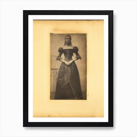Antique Photograph Of Woman Art Print