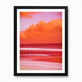 Seven Mile Beach, Jamaica Pink Beach Art Print