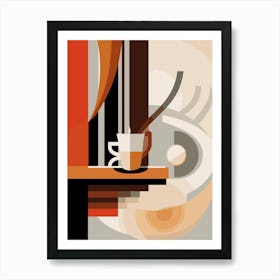 Coffee abstract Art Print