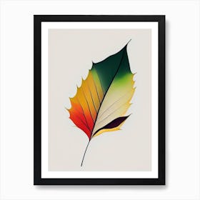 Sycamore Leaf Abstract Art Print