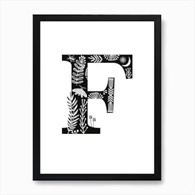 Letter F Art Print