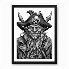 Goblin Pirate 3 Art Print