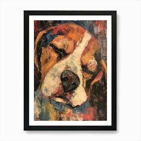 Beagle Acrylic Painting 18 Art Print