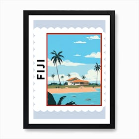 Fiji 2 Travel Stamp Poster Art Print