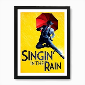 Singing In The Rain, Movie Poster Art Print