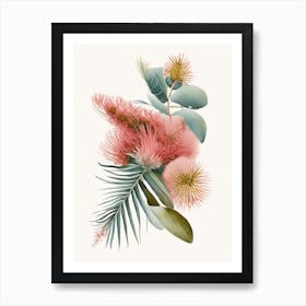 Pincushion Hakea Fern Watercolour Art Print