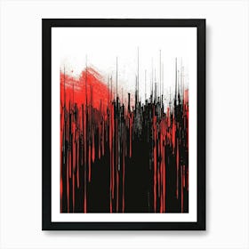 Dripping Blood Canvas Print Art Print