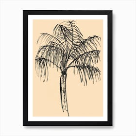 A Big Bold Beautiful Palm Tree Art Print