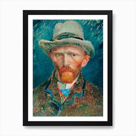 Self Portrait (1887), Vincent Van Gogh 1 Art Print