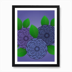 Purple Flowers Art Print