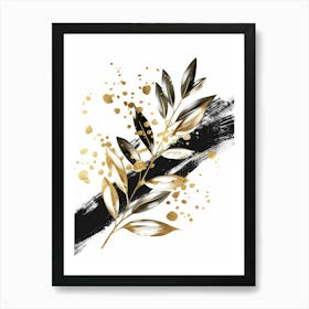 Gold Leaf 22 Art Print