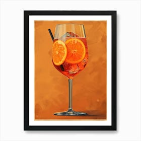 Aperol Spritz Orange 92 Art Print