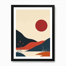 Landscape Painting, Simplicity Art Print