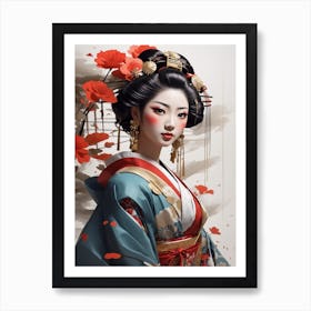 Geisha 3 Art Print