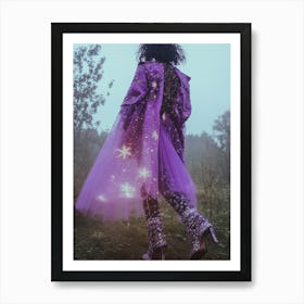 Witch with sparkle clothes Art Print