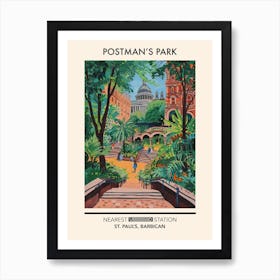 Postman S Park London Parks Garden 4 Art Print