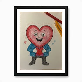 Valentine'S Day Heart 5 Art Print