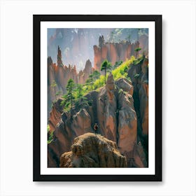 Chinese Rock Formations Art Print