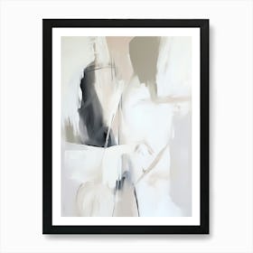 Abstract Malerei, Softe Neutrale Beige Farben Art Print