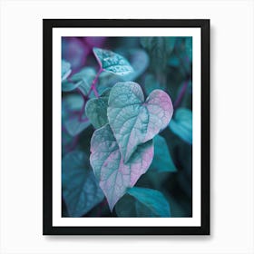 Heart Shaped Leaves Art Print