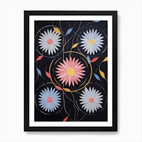 Asters 7 Hilma Af Klint Inspired Flower Illustration Art Print