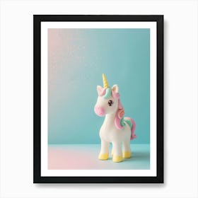 Pastel Toy Unicorn Photography 1 Art Print