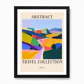 Abstract Travel Collection Poster Bulgaria 1 Art Print