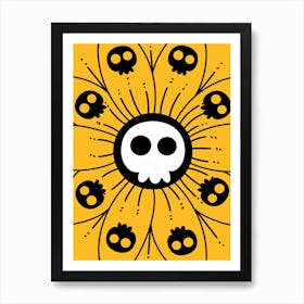 Skullflower Art Print
