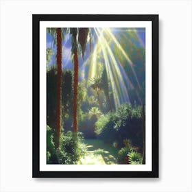 Marrakech Botanical Garden, 1, Morocco Classic Painting Art Print