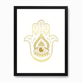 Hamsa Hand Art Print