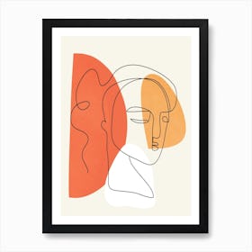 Abstract Faces 8 Art Print