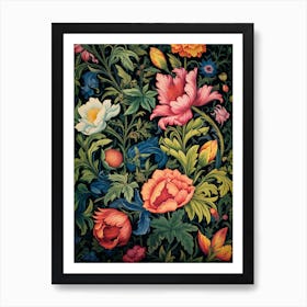 Floral Wallpaper 32 Art Print