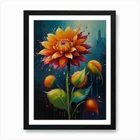 Dahlia Art Print