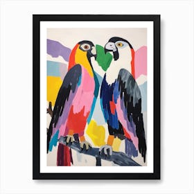 Colourful Kids Animal Art Eagle 1 Art Print