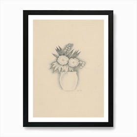 Flower Bouquet In A Vase, Mikuláš Galanda Art Print