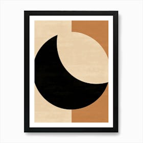 Crescent Moon, Mid Century Art Print