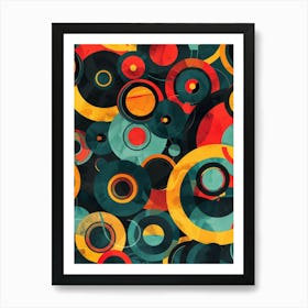 Abstract Circles 36 Art Print