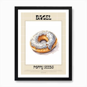 Poppy Seeds Bagel 3 Art Print